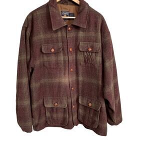 Vintage Ralph Lauren Chaps Plaid Chore Jacket Size Medium